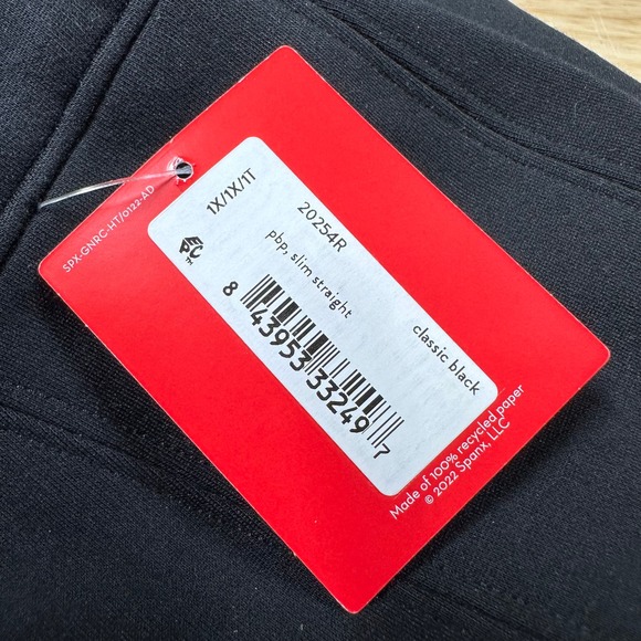 Spanx Women's The Perfect Pant Slim Straight Black Size 1X NWT #20254R NEW - Picture 6 of 11